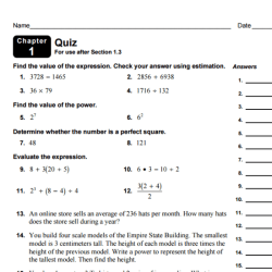 Big ideas math answers chapter 7