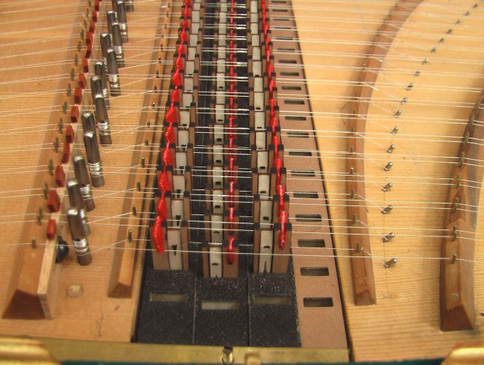 All harpsichords use one string per key to produce sound