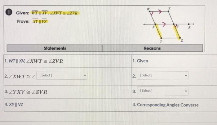 Alicia and jamal completed the following proof