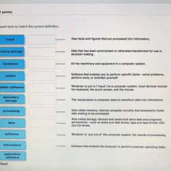 Match terms definitions term description their appropriate text each connect its drag answer has been solved transcribed problem show