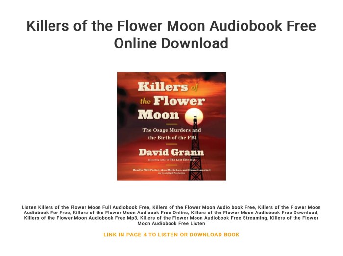 Killers of the flower moon summary by chapter